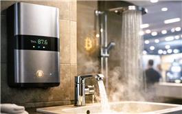 Máy nước nóng kiêm máy khai thác Bitcoin